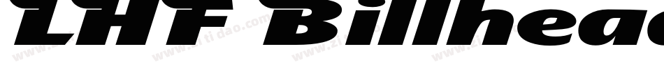 LHF Billhead 1890字体转换